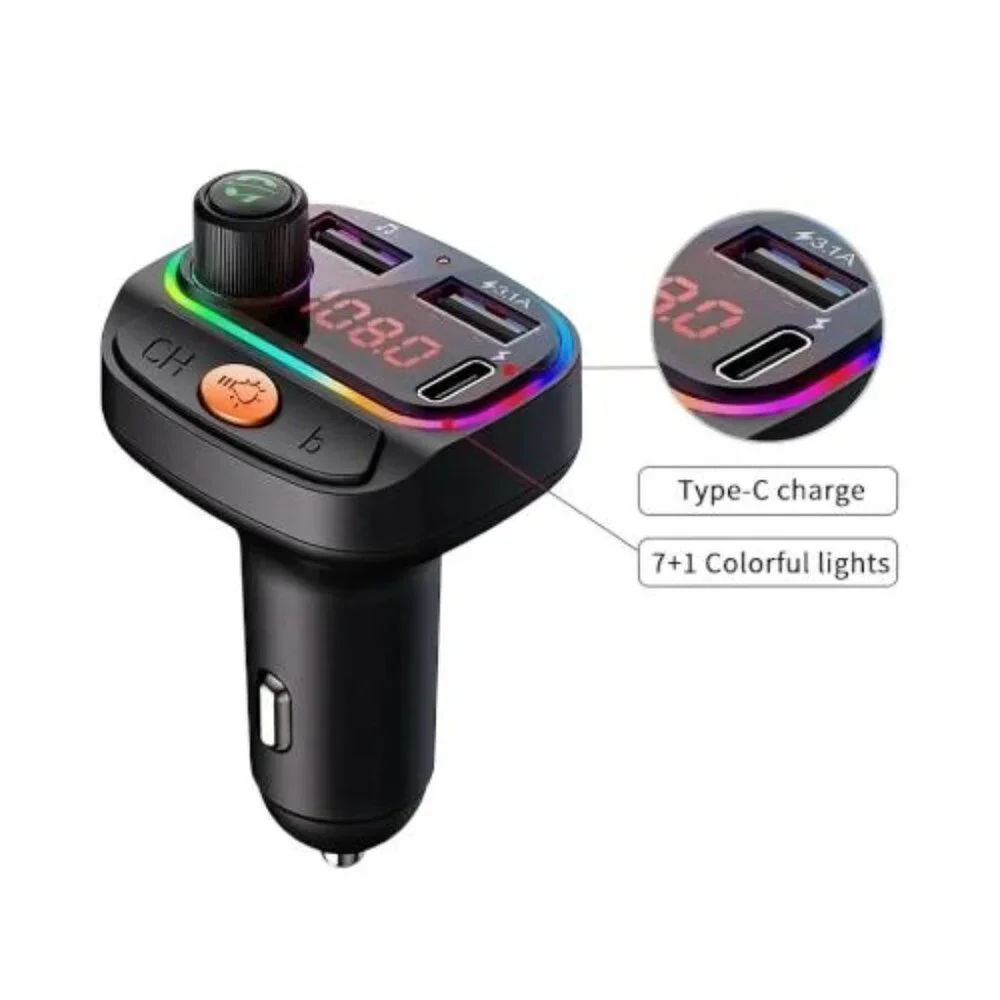 Bluetooth Car FM Transmitter with PD Fast Charging C15